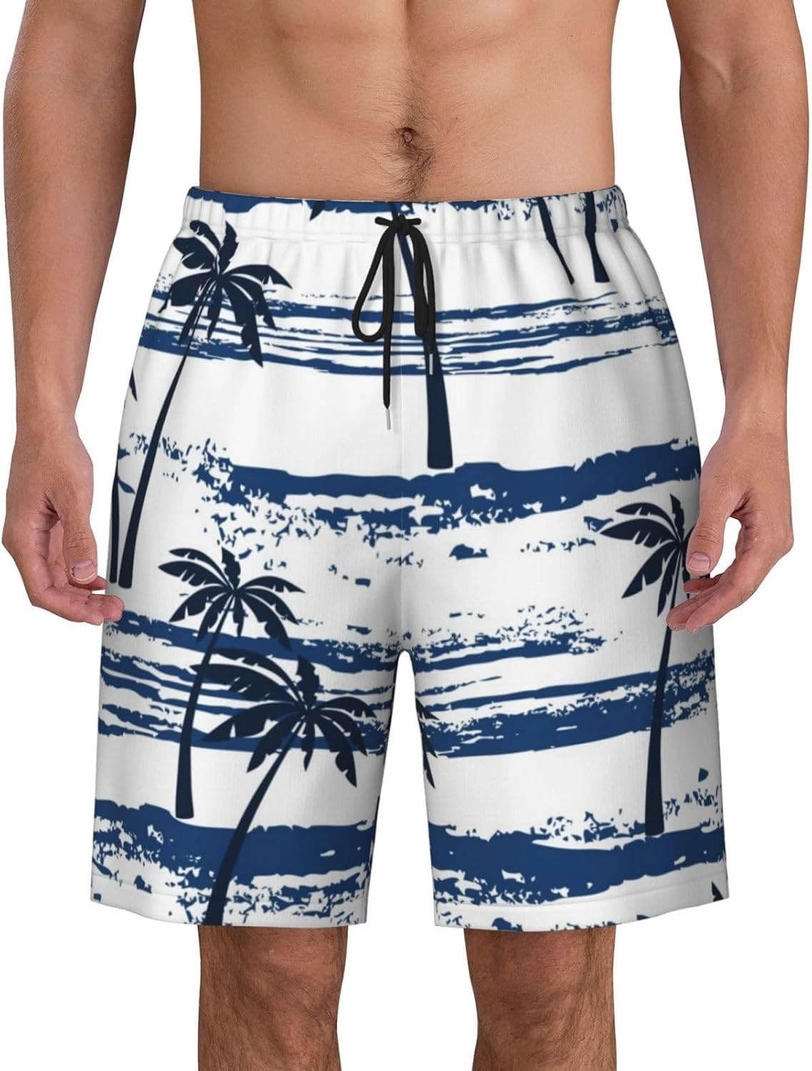 Mens Swim Trunks,Quick Dry Bathing Suits Summer Board Beach Shorts with Mesh Lining