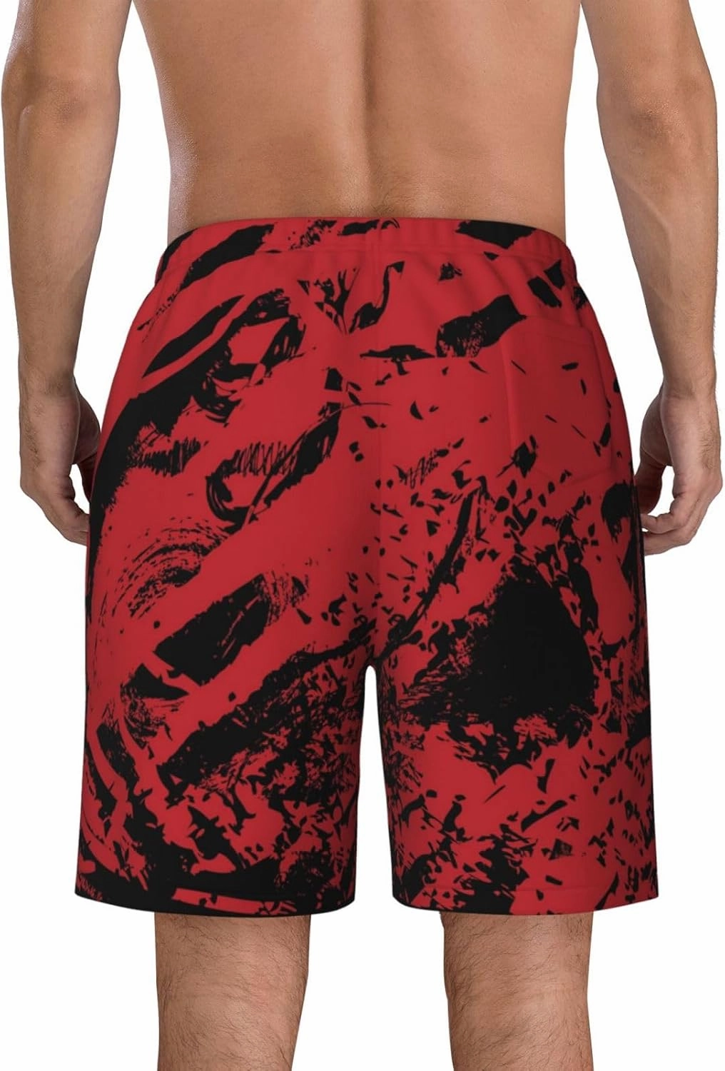 Mens Swim Trunks,Quick Dry Bathing Suits Summer Board Beach Shorts with Mesh Lining