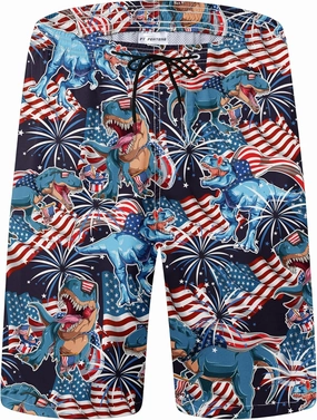 Mens Swim Trunks Quick Dry Board Shorts with Mesh Lining, Breathable Surf Beach Shorts Swimwear Bathing Suits