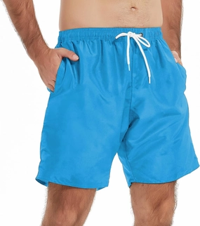 Mens Swim Trunks Swim Shorts Swimwear Quick Dry 7 Swimming Trunks with Mesh Lining