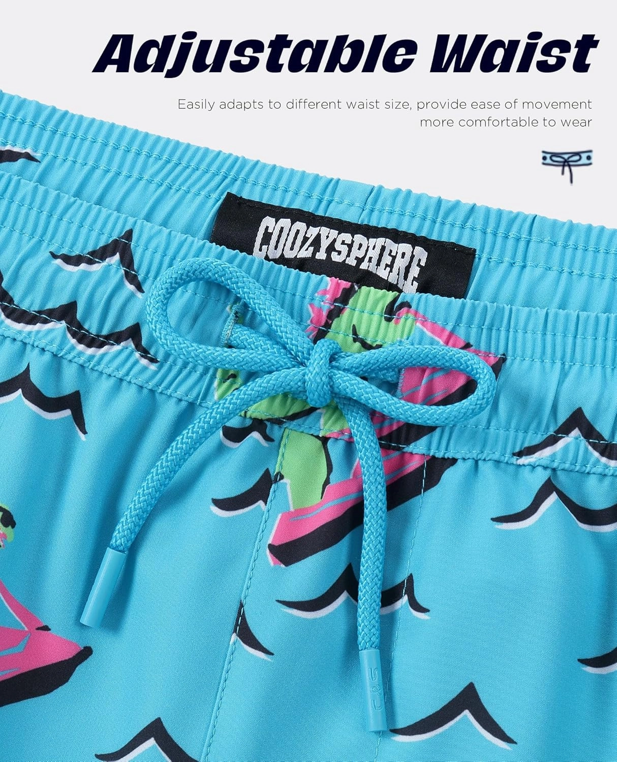 Mens Swim Trunks with Compression Liner 5 Inch Inseam Swimming Trunks Shorts for Men Bathing Suit