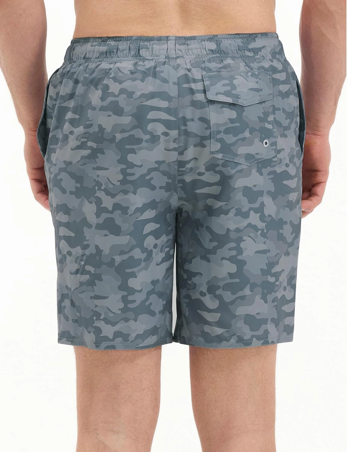 Mens Swim Trunks with Compression Liner 8 inch Quick-Dry Lightweight 2 in 1 Board Shorts 4-Way Stretch UPF 50 