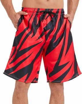 Mens Swim Trunks with Mesh Lining,Quick Dry Big Tall Board Shorts Swimsuit Beach Pants Swimwear Bathing Suits