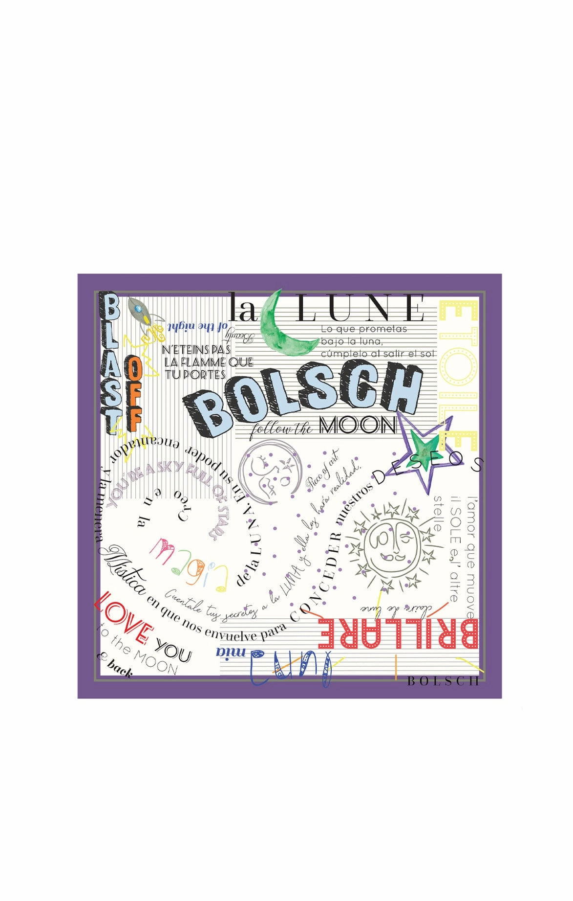 Messagio Dalla Luna Scarf