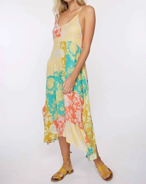 Midi Dress Swimsuit Coverup In Multi