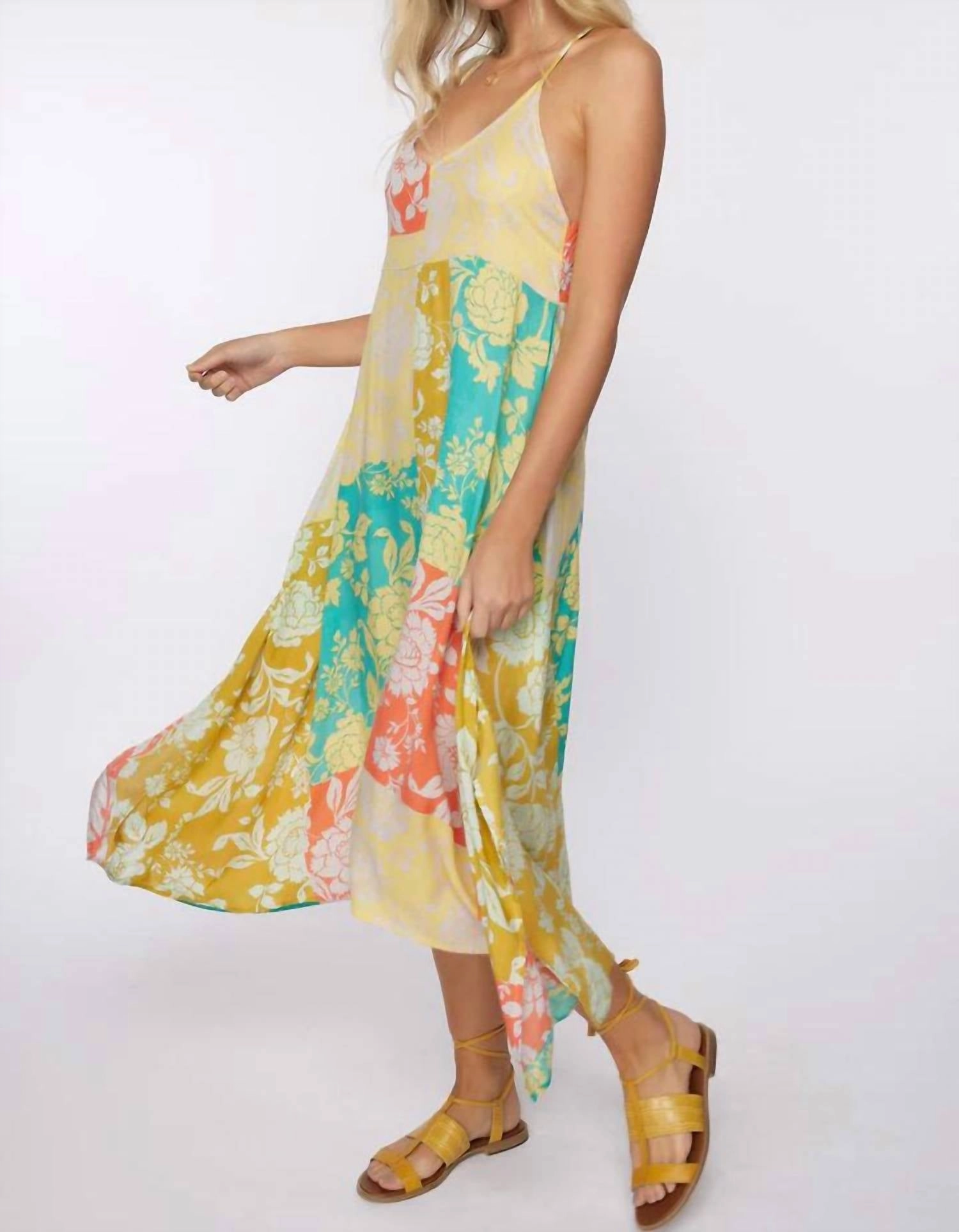 Midi Dress Swimsuit Coverup In Multi