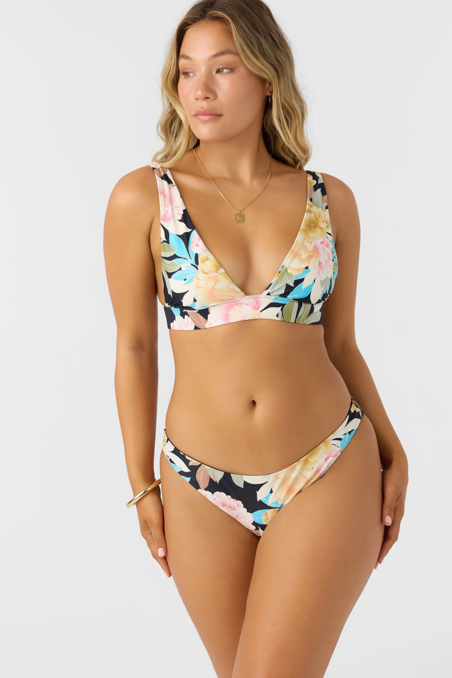 MIKAH FLORAL CANCUN BRALETTE TOP