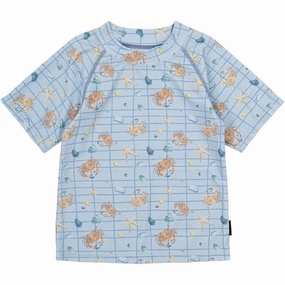 Mikk-Line Faded Denim AOP UV Shirt Recycled