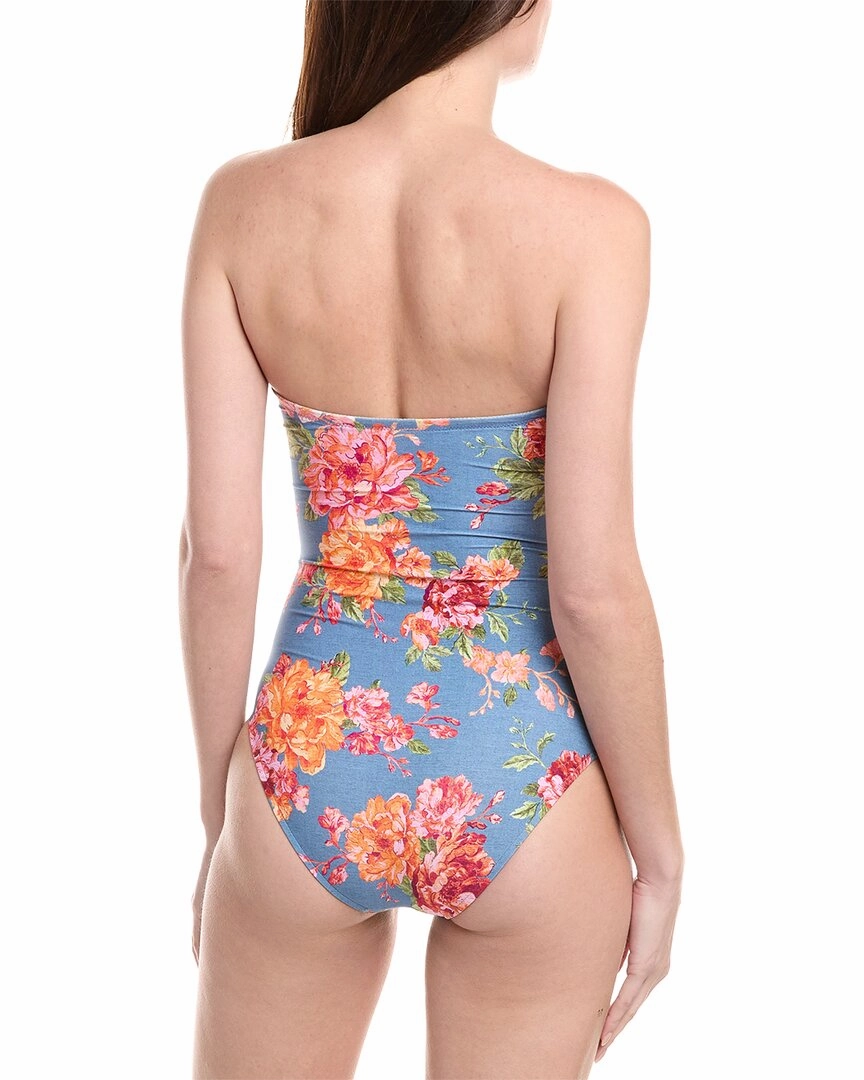 Monte and Lou Delight Spliced Frill Bandeau One-Piece