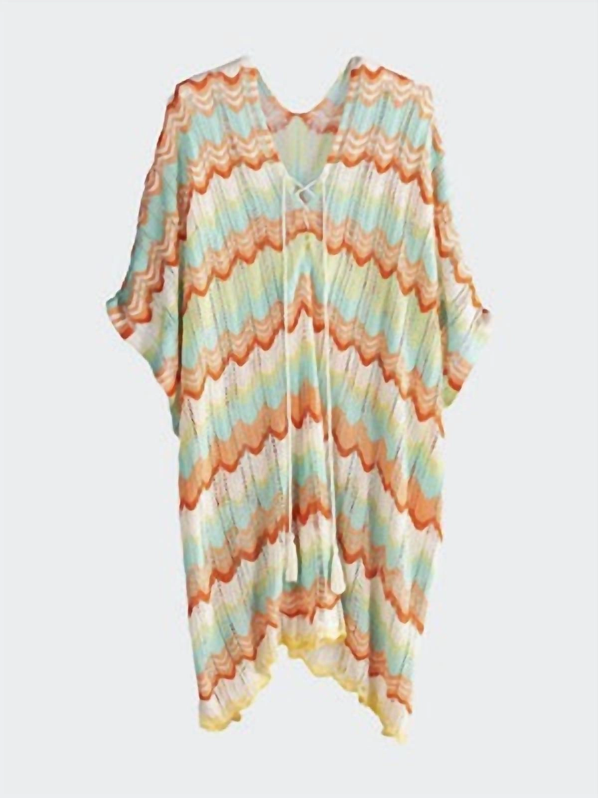 Morena Crochet Cover-Up In Turquoise