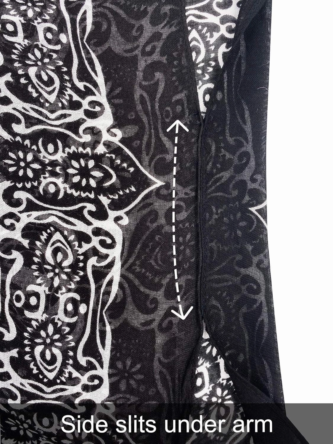 Moss Rose Women's Beach Cover up Swimsuit Kimono with Bohemian Floral Print, Loose Casual Resort Wear