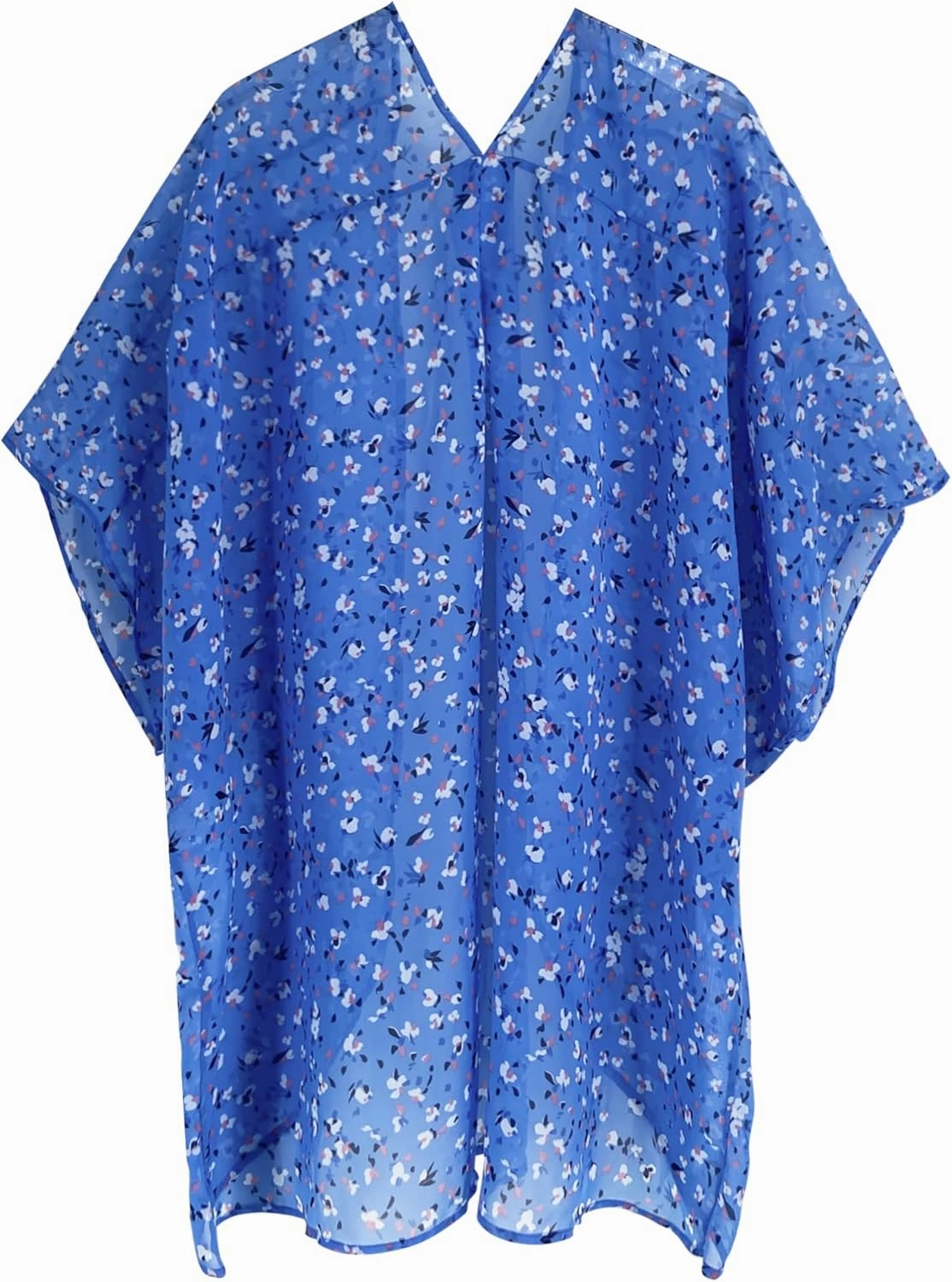 Moss Rose Women's Beach Kimono Coverup Sheer Chiffon Cover Ups, Casual Loose Open Front Cardigan Tops