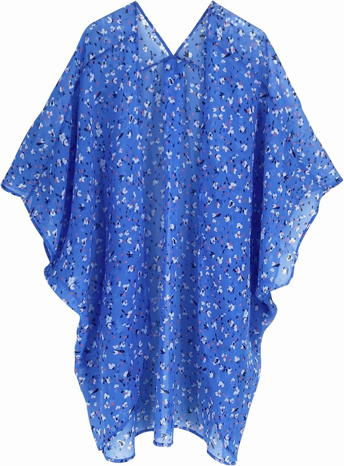 Moss Rose Women's Beach Kimono Coverup Sheer Chiffon Cover Ups, Casual Loose Open Front Cardigan Tops