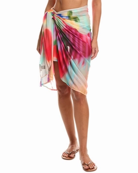 Natori Floral Mirage Mesh Pareo
