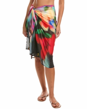 Natori Floral Mirage Mesh Pareo