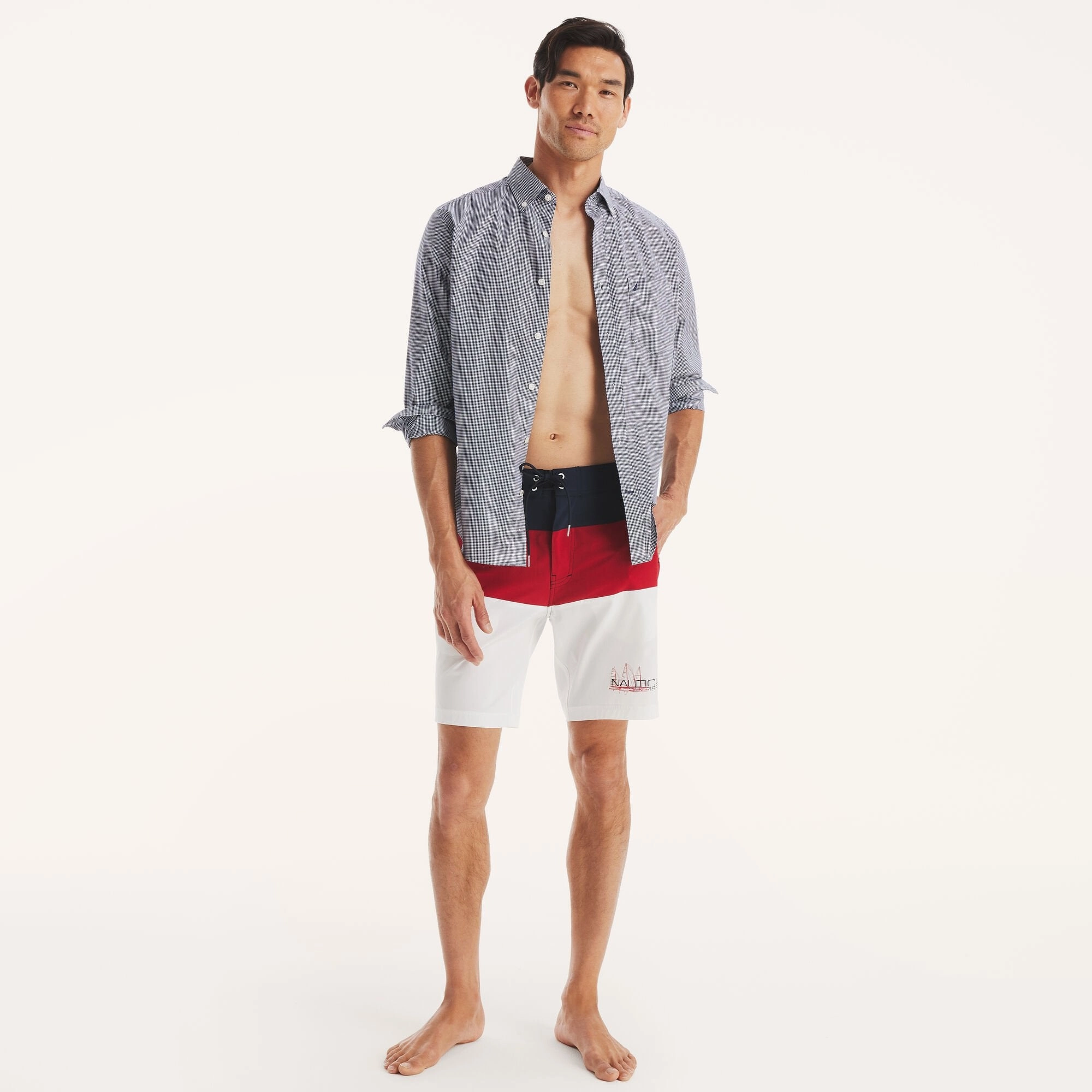 Nautica Mens 8.5" Board Quick-Dry Swim