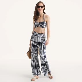 Nautica Womens Printed Swim Top