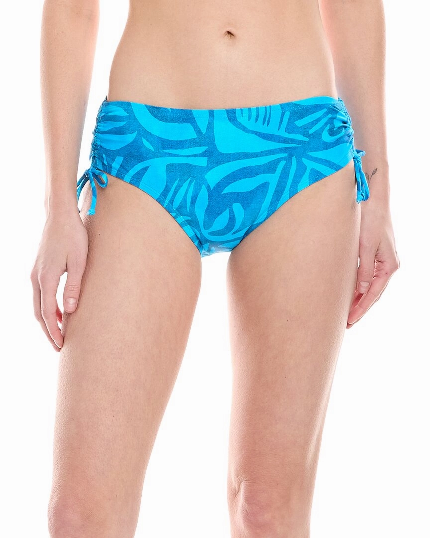 Next Destination Mid-Rise Ruched Bikini Bottom