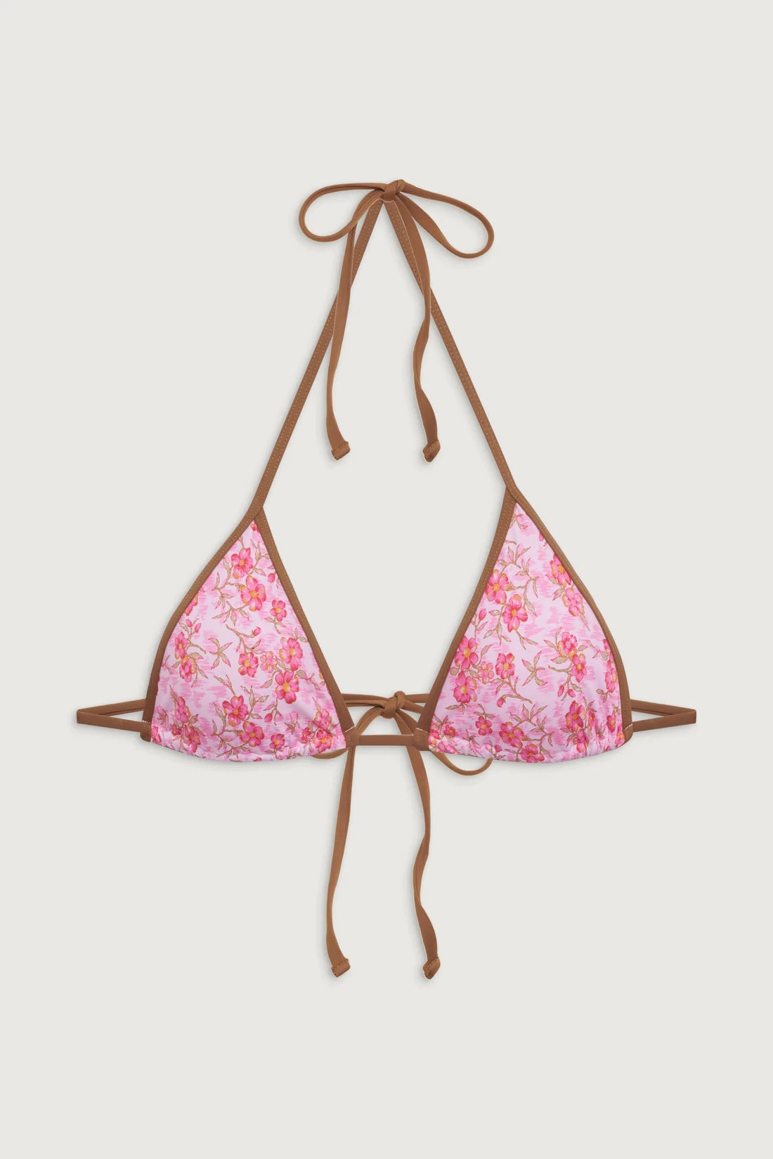 Nick Floral Triangle Bikini Top
