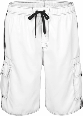 Nonwe Men's Beachwear Board Shorts Quick Dry with Mesh Lining Swim Trunks