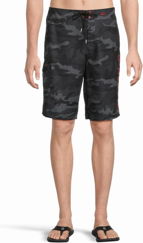 O'NEILL Men's 21 Inch Geo Print Boardshorts - Water Resistant Swim Trunks for Men with Quick Dry Stretch Fabric and Pockets