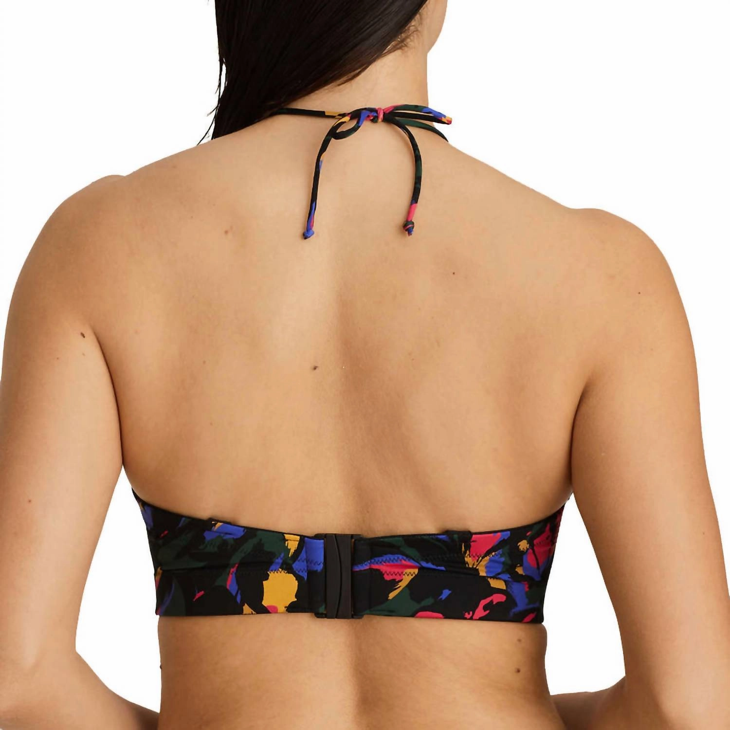 Oasis Strapless Padded Top In Black Cactus