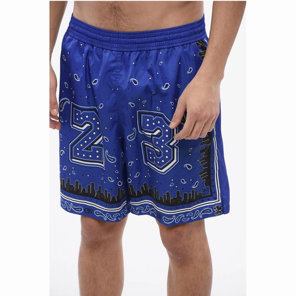 Off- Bandana Printed Men's Swimshorts