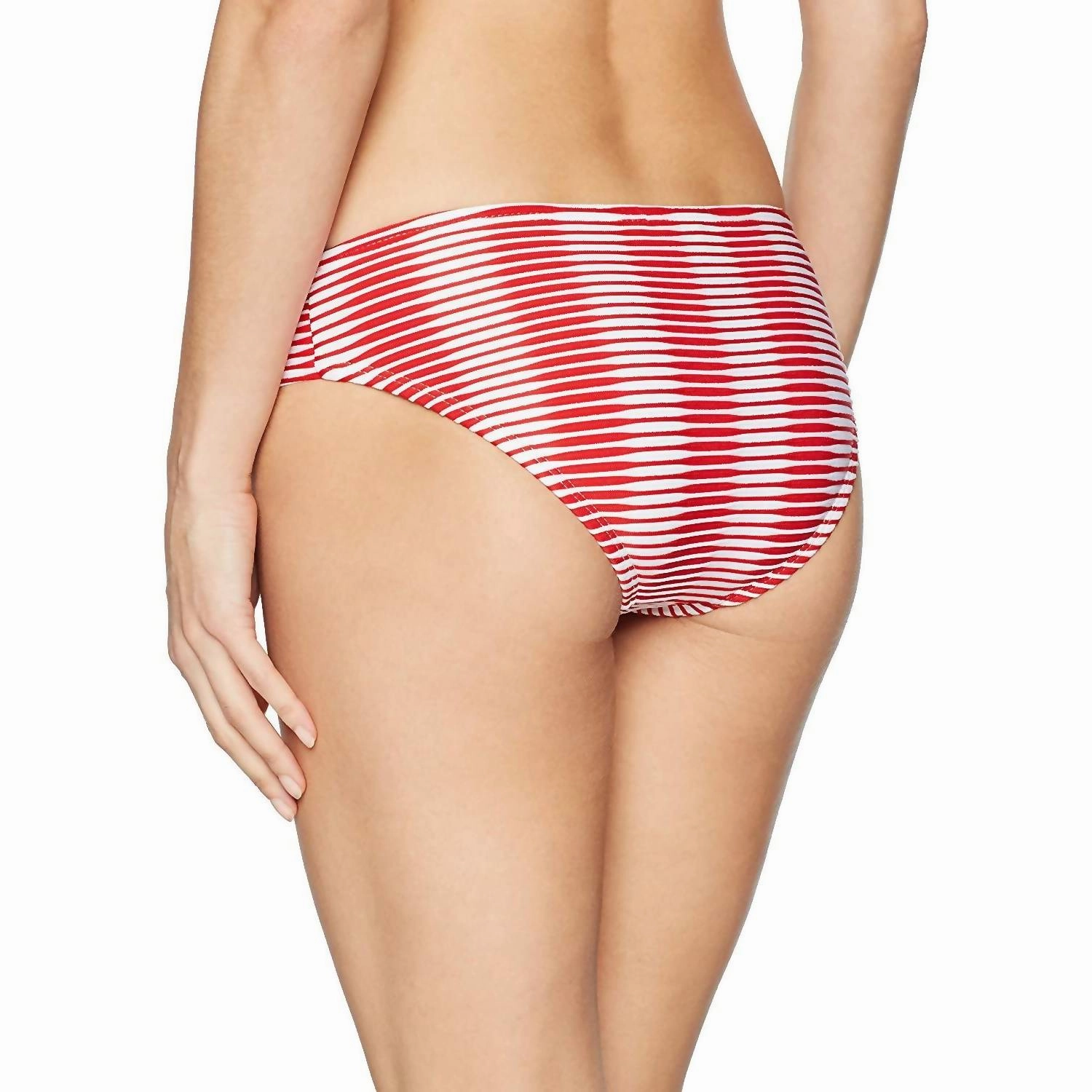 Ombre Texture Hipster Bikini Bottom In Red Multi