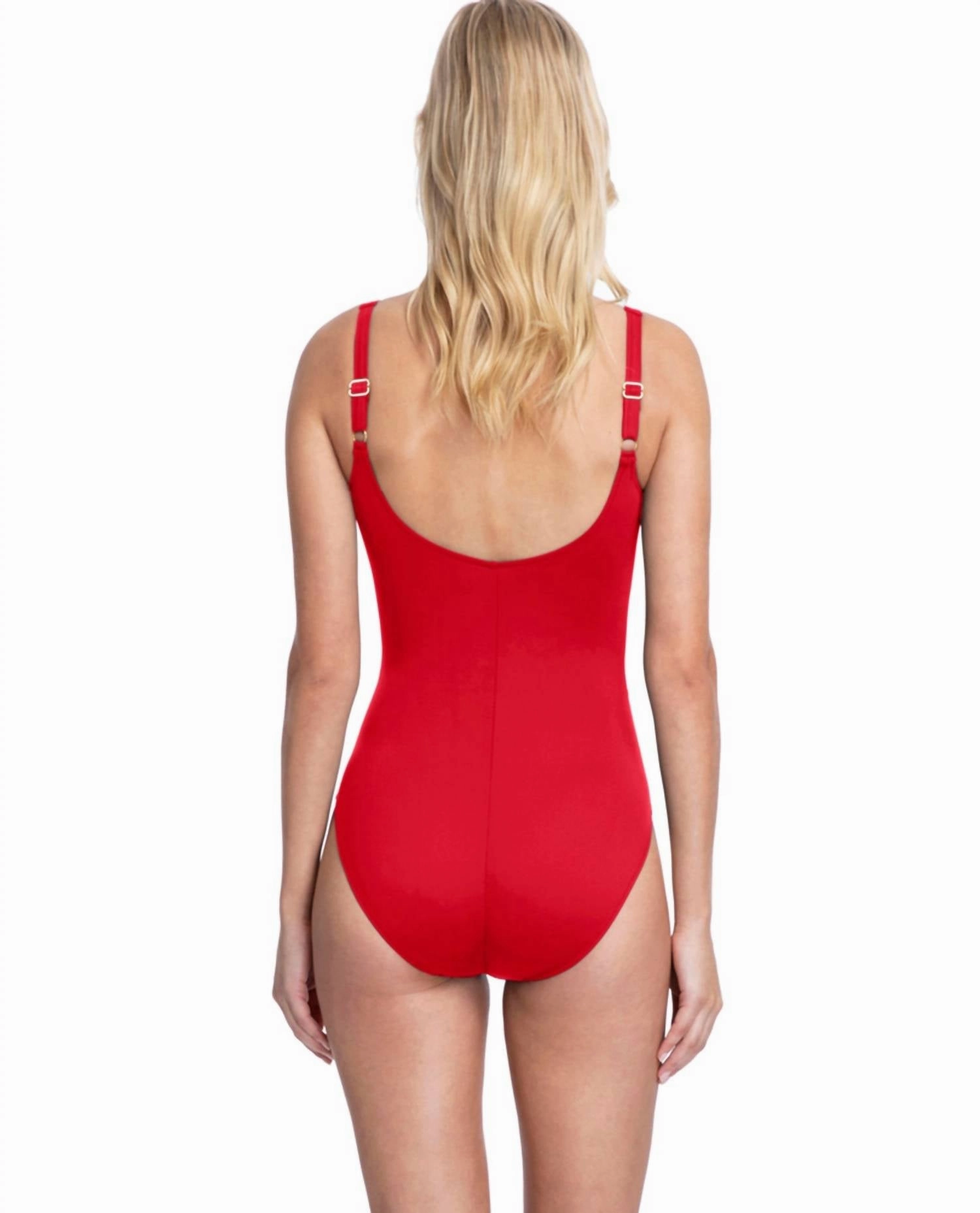One Piece Swimsuit In Got Bardot Red