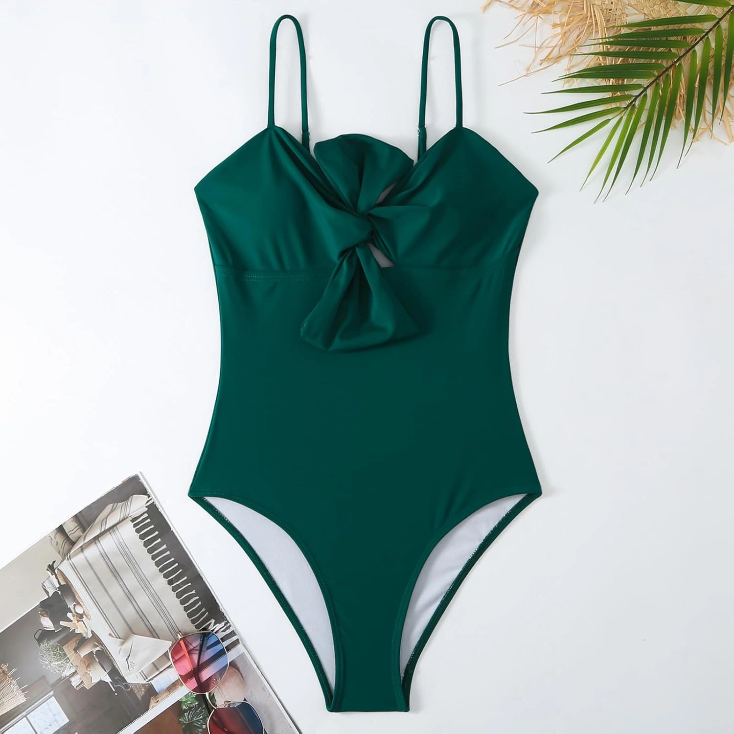 One Piece Swimsuit Women with Cover Up Set Retro Bathing Suit for Women Tummy Control Beach Wrap Skirt