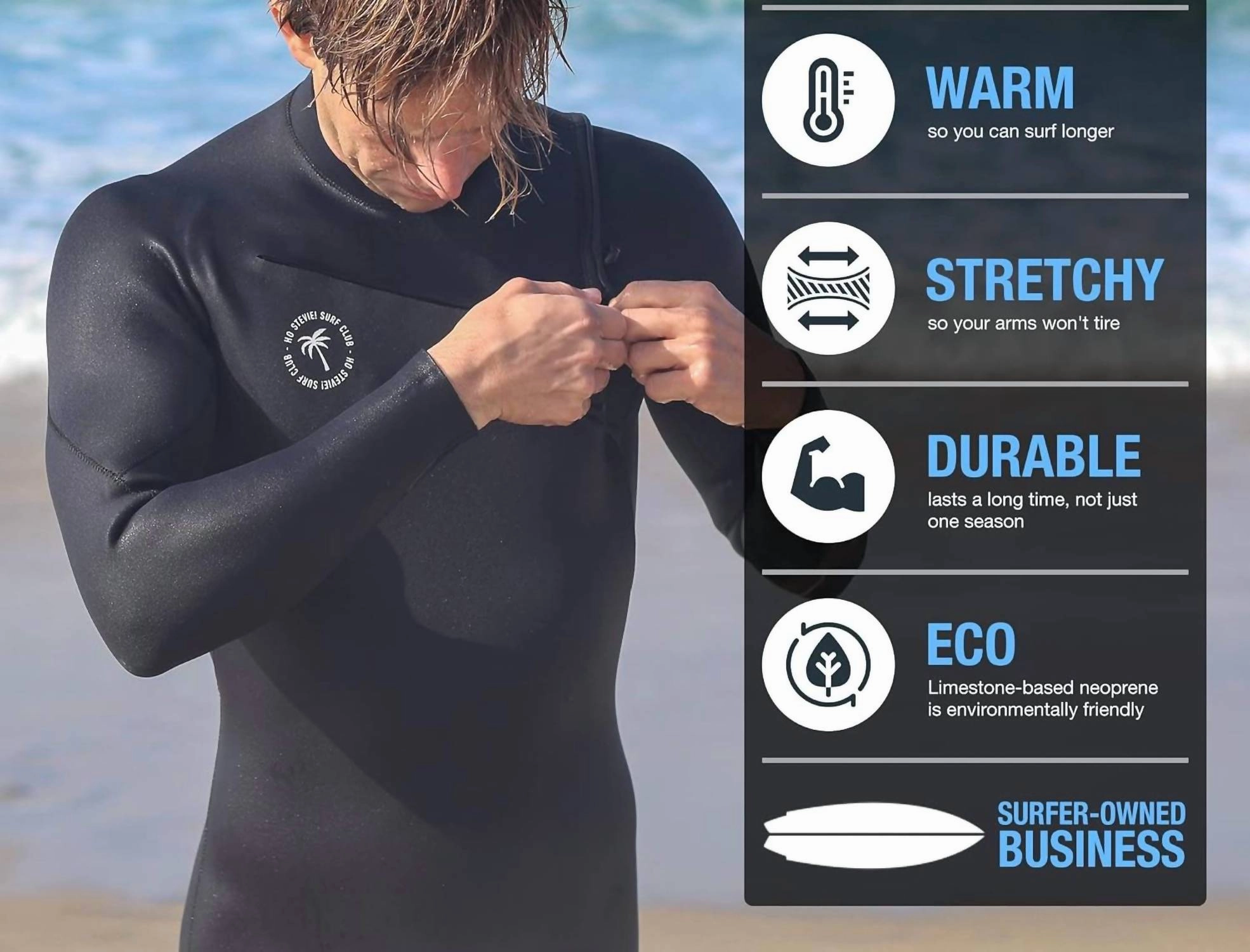 ONeill Epic 4/3Mm Back Zip Full Wetsuit In Black
