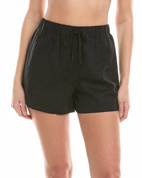 Onia Air Elastic Drawstring Linen-Blend Short