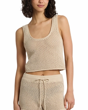 Onia Crochet Knit Scoop Tank