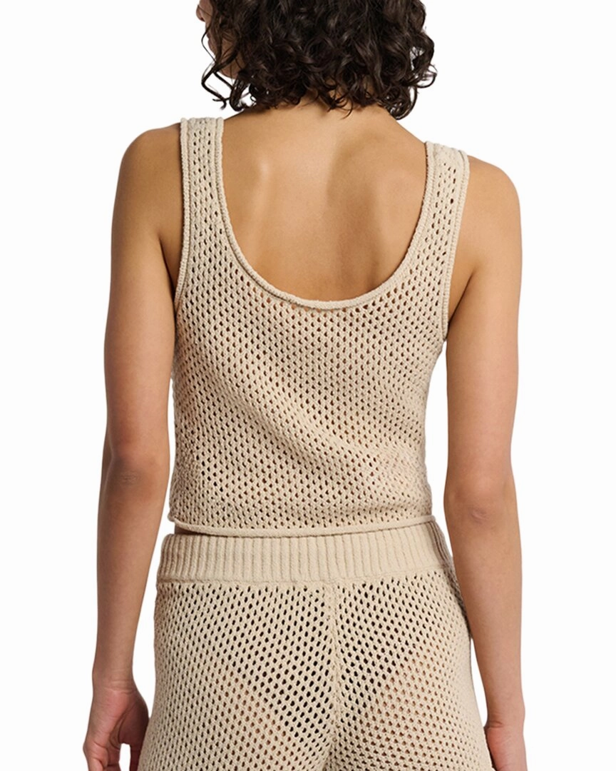 Onia Crochet Knit Scoop Tank