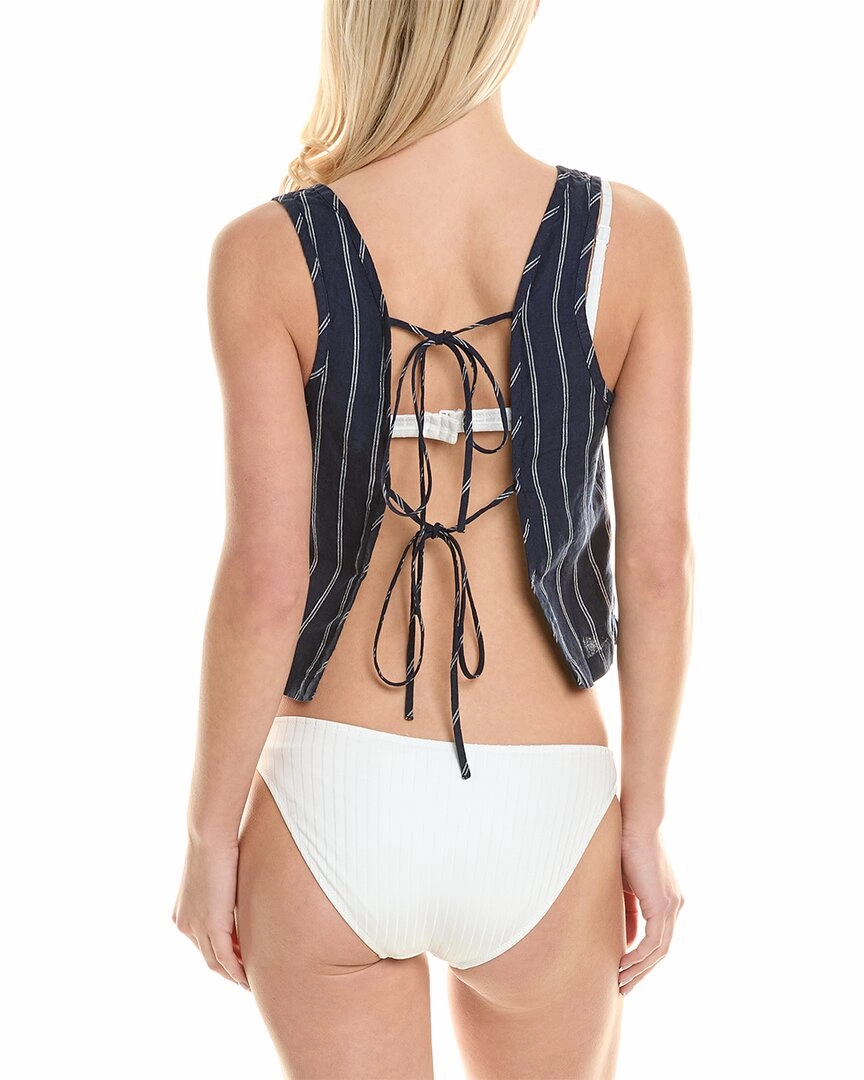 Onia Open Back Linen Tank