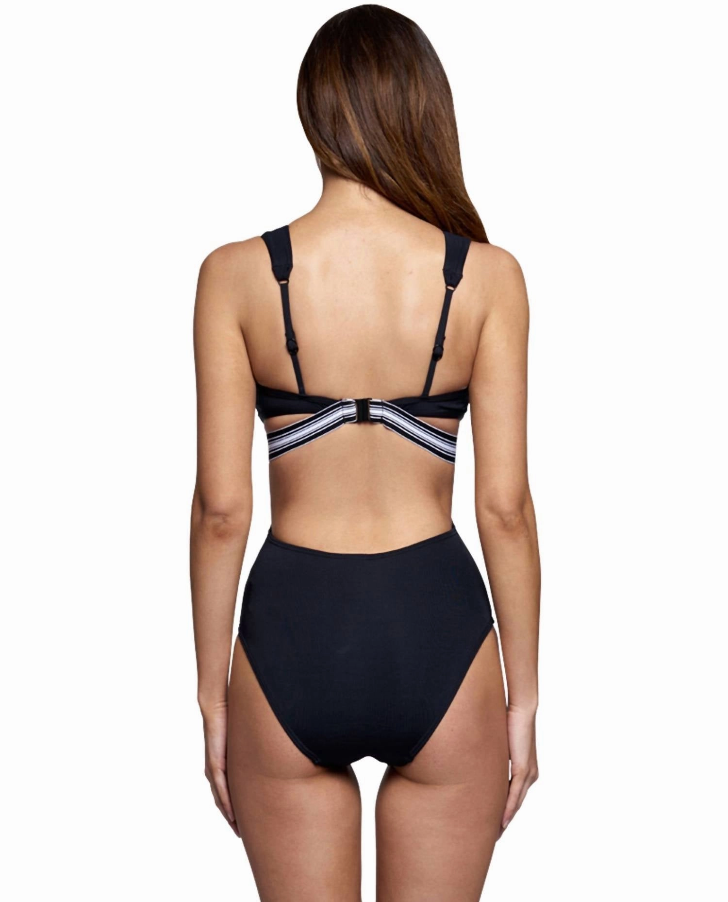 Optima Banded Cut Out One Piece Swimsuit In Australia Optima