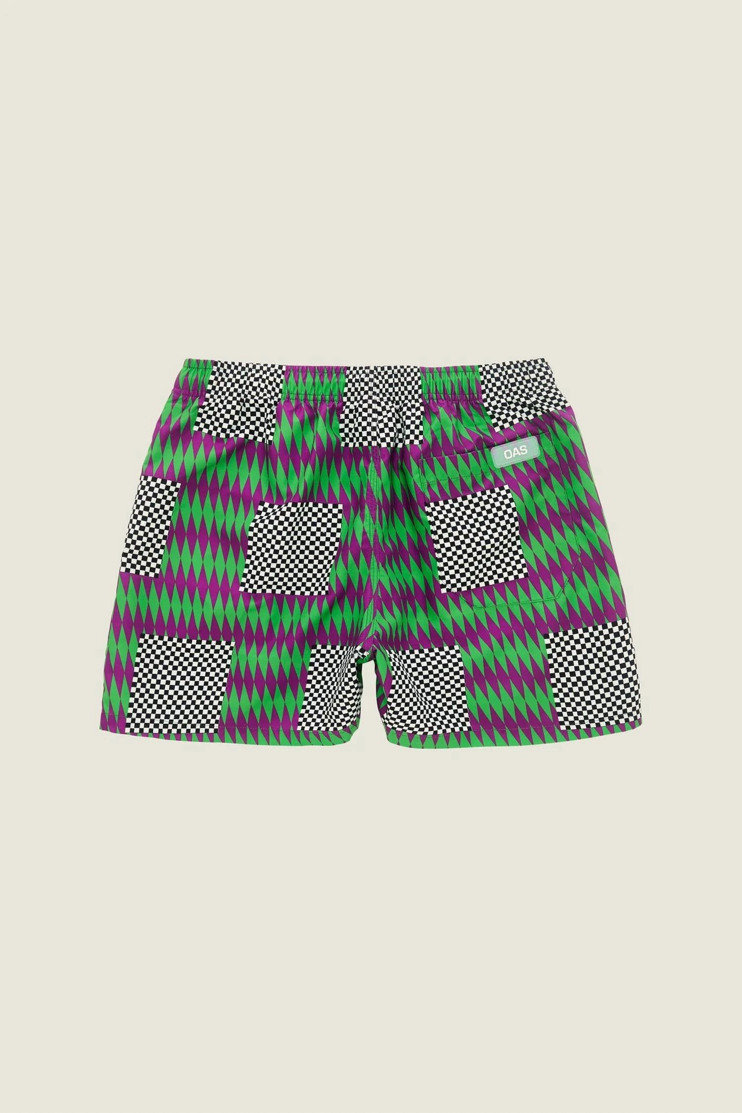 Orchid Chess Swim Shorts