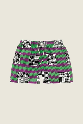 Orchid Chess Swim Shorts