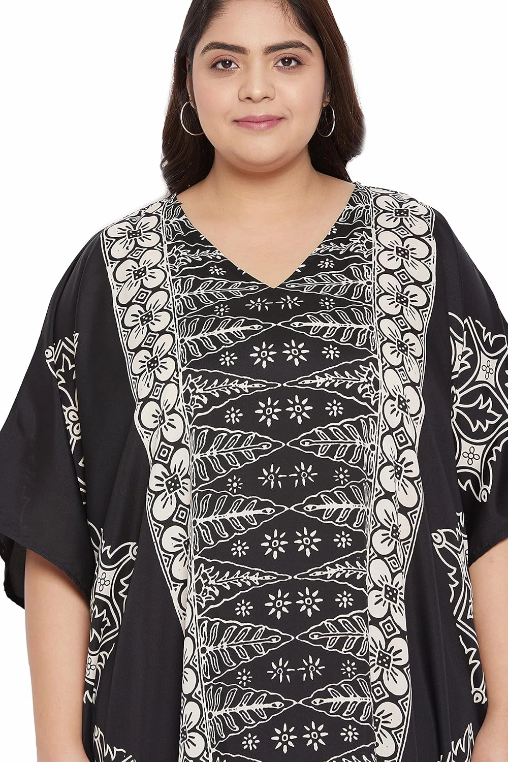Oussum Plus Size Kaftan for Women Polyester Summer Caftan Swimwear Cover Ups Maxi Beach Dress