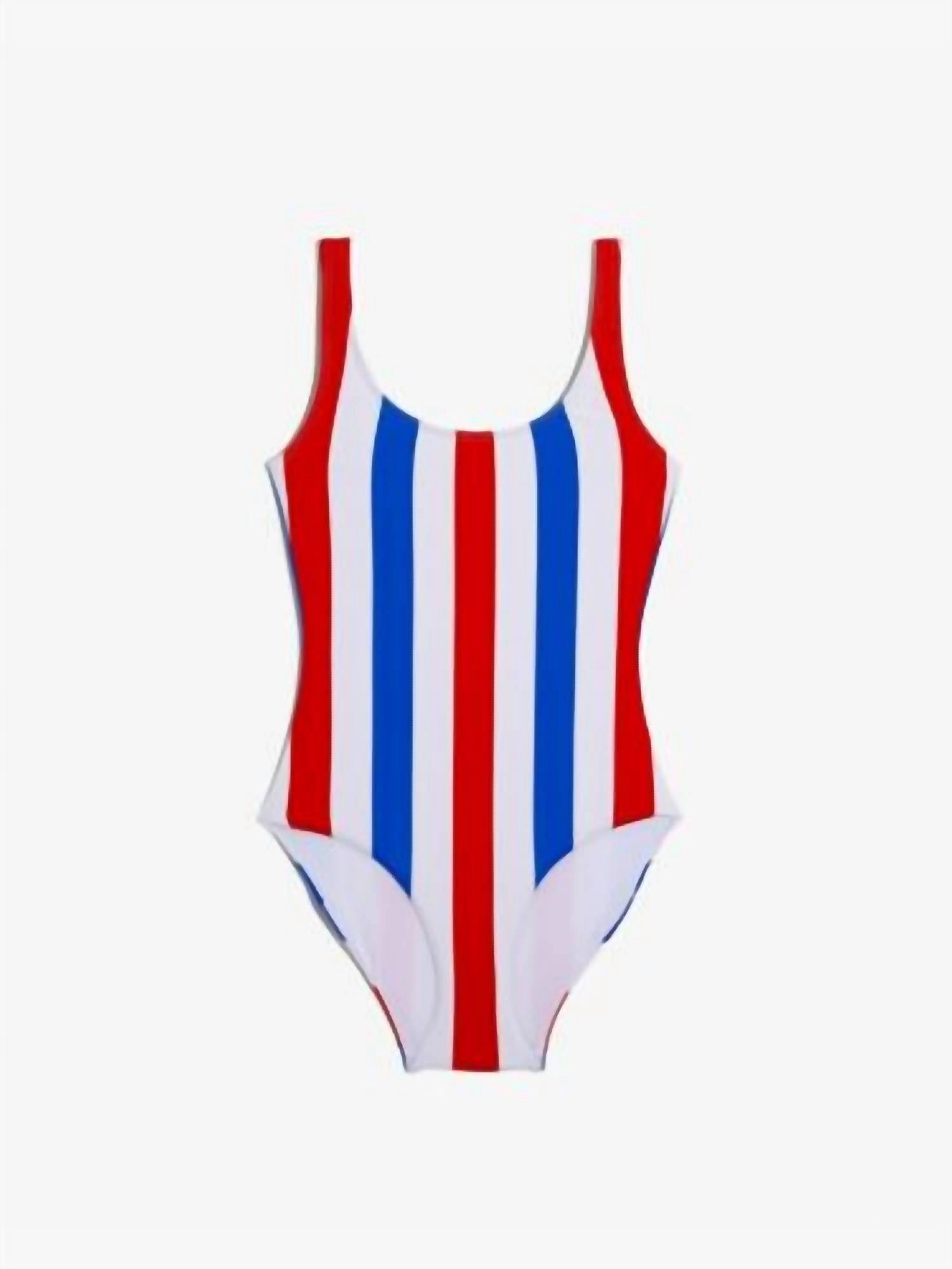 Patriotic Kelly One Piece In Red/white/blue Striped