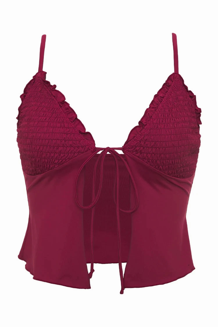 Penelope Ruffle Tankini Bikini Top