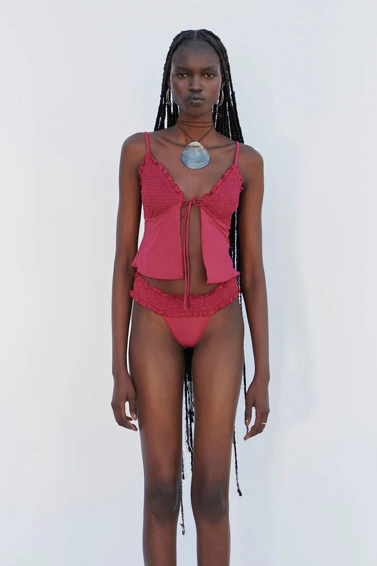 Penelope Ruffle Tankini Bikini Top
