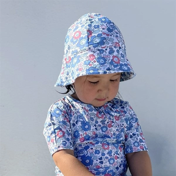 Petit Crabe Betsy B Luna Boatneck Swim Shirt Liberty fabric