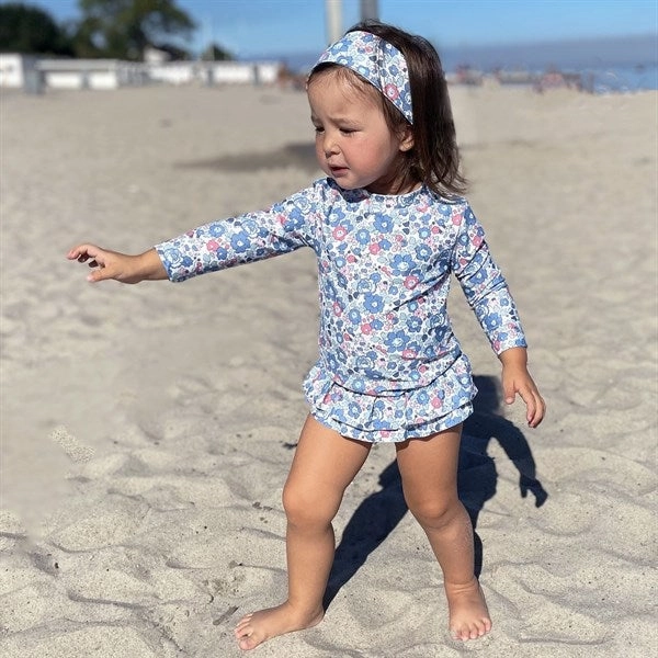 Petit Crabe Betsy B Sydney Swim Shirt Liberty fabric
