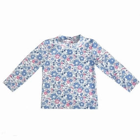 Petit Crabe Betsy B Sydney Swim Shirt Liberty fabric