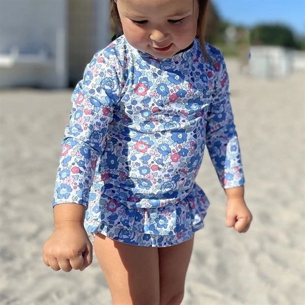 Petit Crabe Betsy B Sydney Swim Shirt Liberty fabric