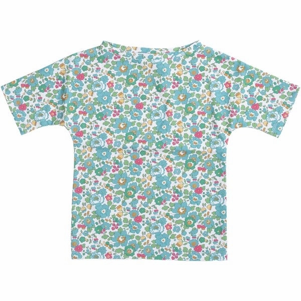 Petit Crabe Betsy D Luna Boatneck Swim Shirt Liberty fabric