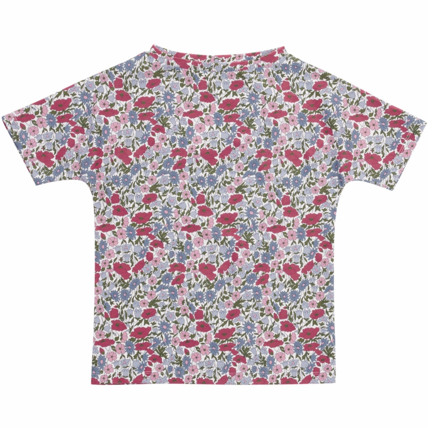 Petit Crabe Poppy & Daisy P Luna Boatneck Uv-Shirt S/S - Made With Liberty Fabric