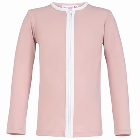 Petit Crabe Rose Nude Etoile Star UV Shirt with Zipper