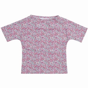 Petit Crabe Wiltshire Bud Luna Boatneck Uv-Shirt S/S - Made With Liberty Fabric